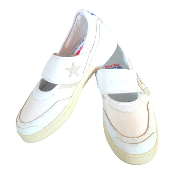 Converse x Telfar Pro Leather Slip-on Mary Jane White Parchment Sneakers - Picture 7 of 11